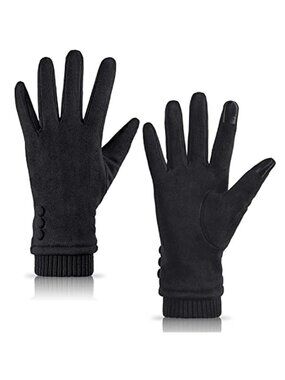 Womens Winter Gloves Touch Screen Texting Phone Fleece Lined Windproof Warm